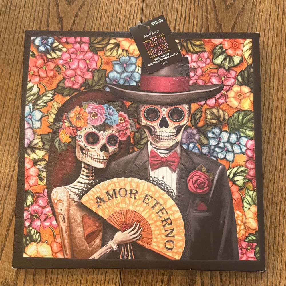Ashland Day of the Dead Skeleton Couple Decor - Multicolor